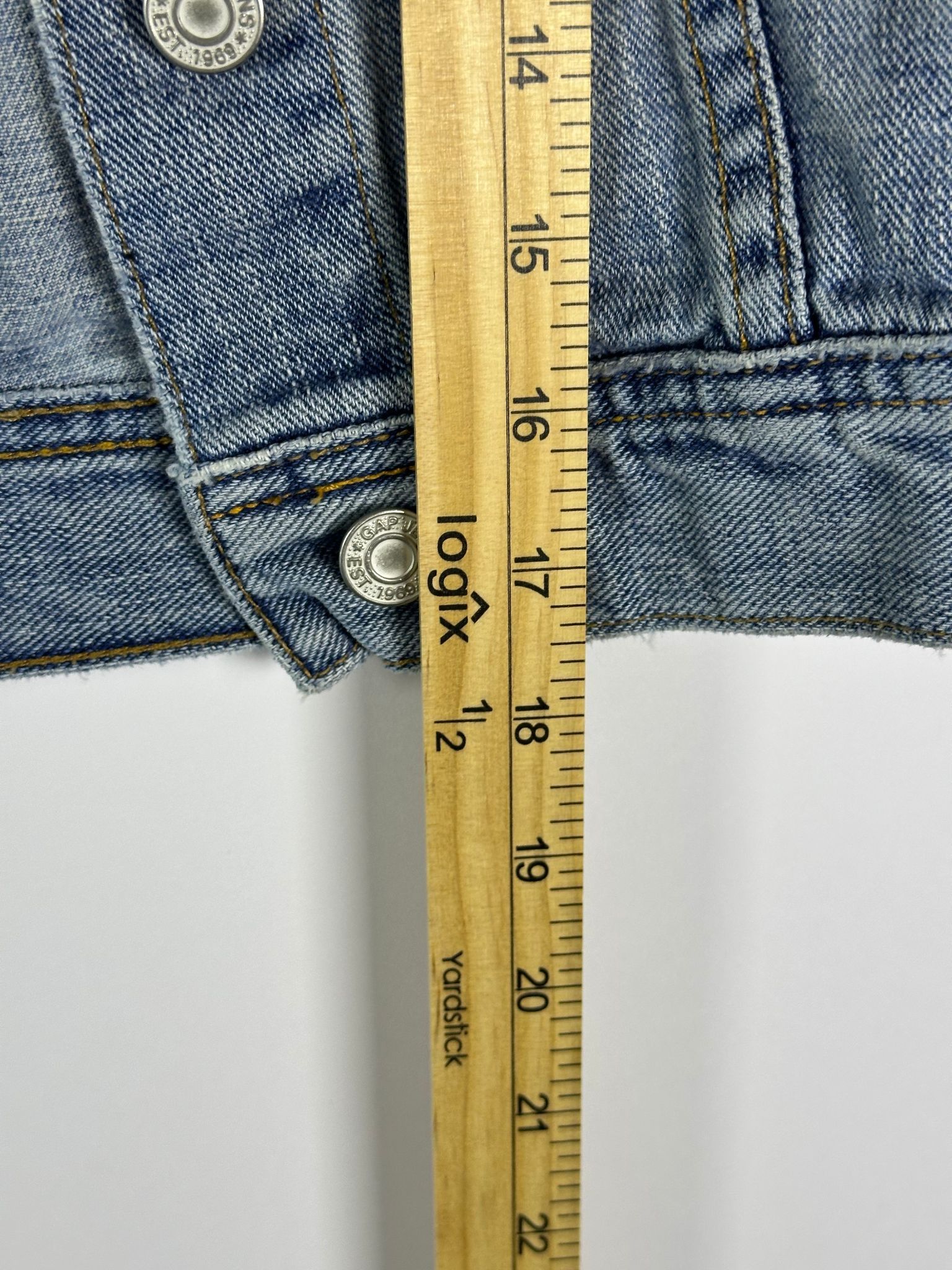 Gap GAP Denim Vest Womens M Faded Light Wash Button Front Size M / US 6-8 / IT 42-44 - 5 Thumbnail