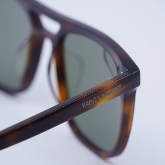 Saint Laurent Paris Saint Laurent SL455 002 Sunglasses Havana Square Frame Size ONE SIZE - 5 Thumbnail