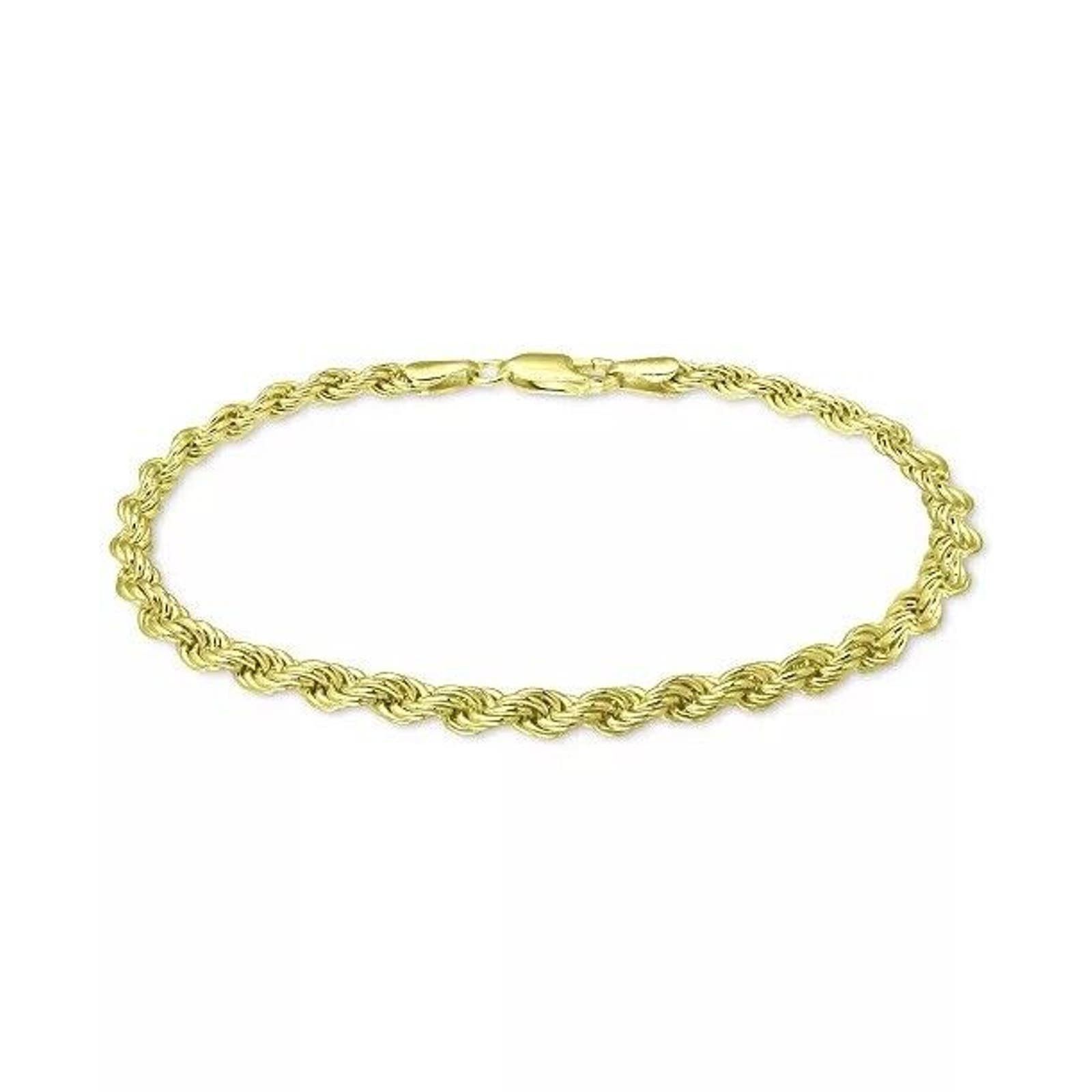 image of Giani Bernini Rope Bracelet 18K Gold Plate Sterling Silver 7, Women's