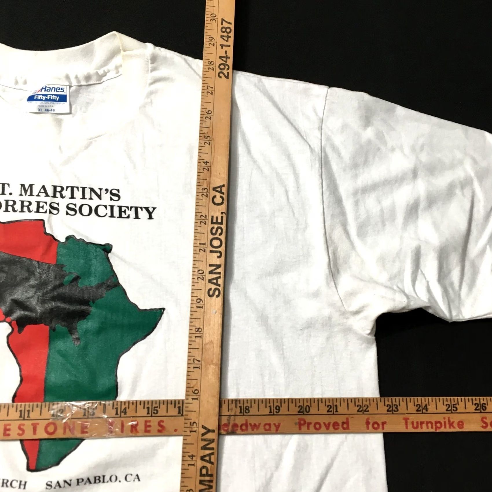 Hanes Vintage 90s T-Shirt Mens XL Single Stitch 50/50 USA Made Size US XL / EU 56 / 4 - 4 Thumbnail