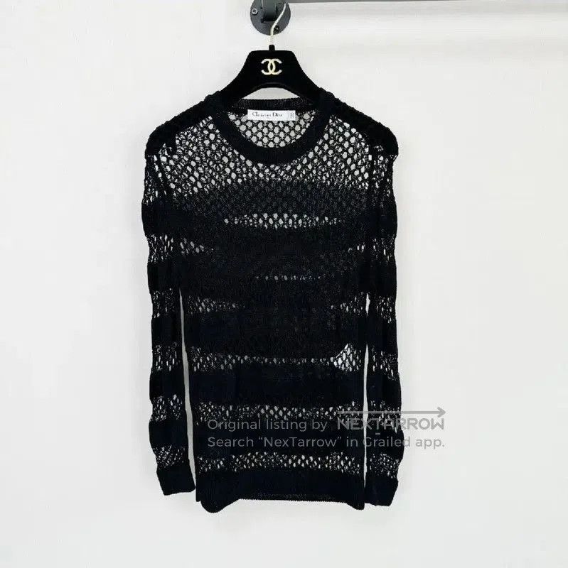 Dior Dior Black Cotton Long Sleeve Pullover Sweater . Size S / US 4 / IT 40 - 1 Thumbnail