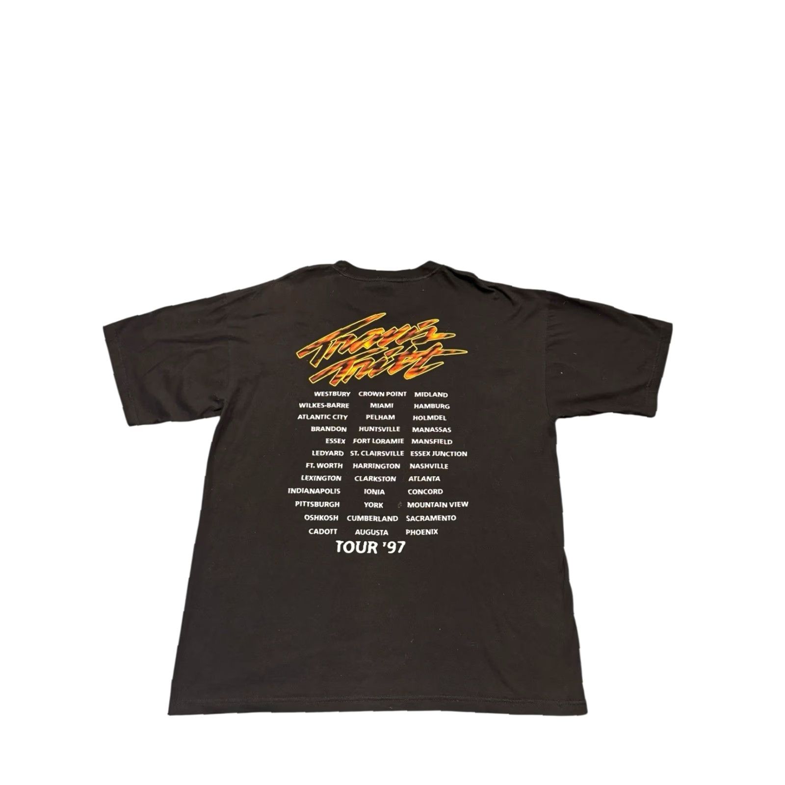 Vintage VINTAGE WinterLand 1996 Travis Tritt Tour Shirt Country Music TShirt XL Tee Short Sleeve Crew Neck Black Cotton Knit Men Factory Size US XL / EU 56 / 4 - 5 Thumbnail