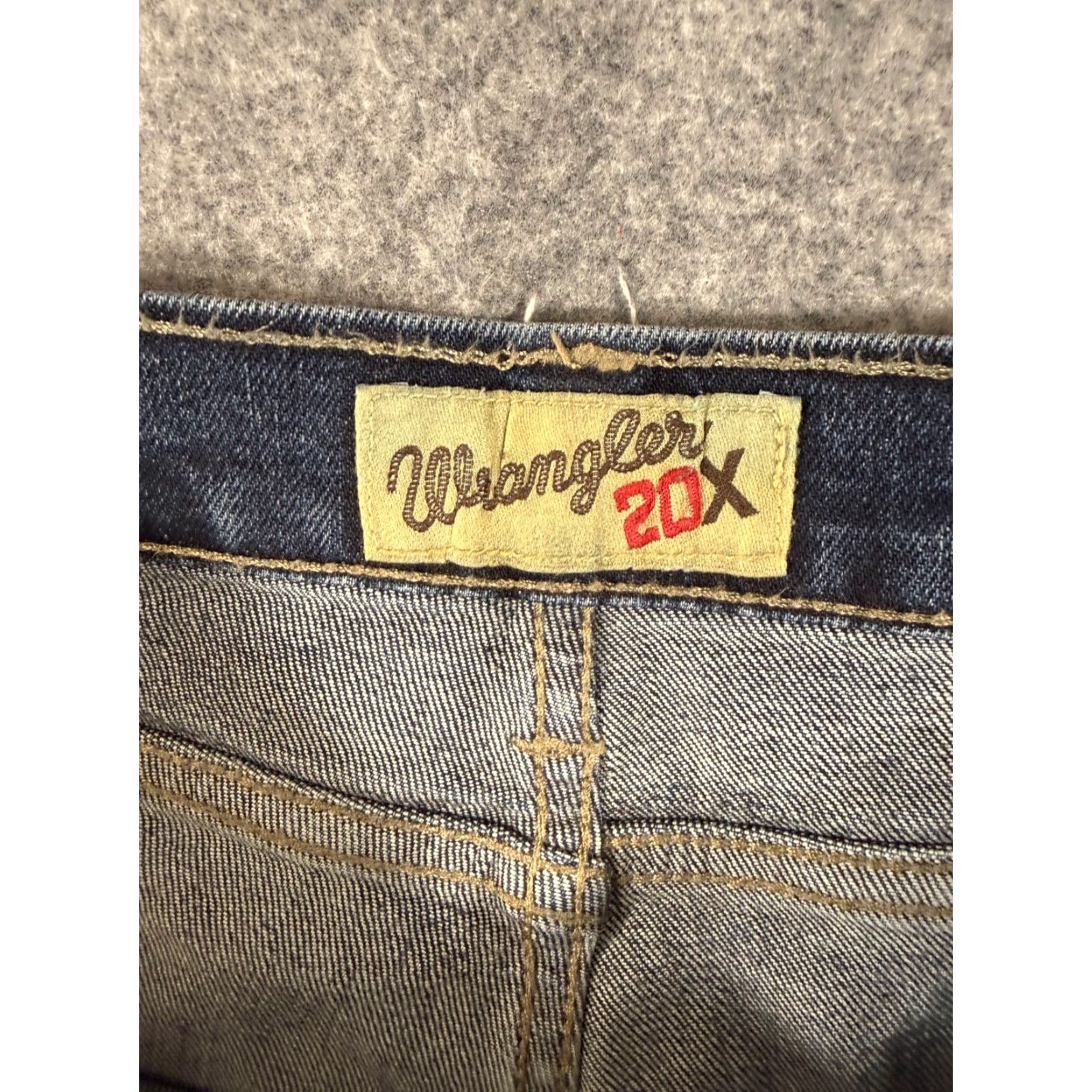 Wrangler Wrangler Jeans Mens 36x34 Blue Denim Stretch Straight Leg Five Pockets Size US 36 / EU 52 - 7 Thumbnail