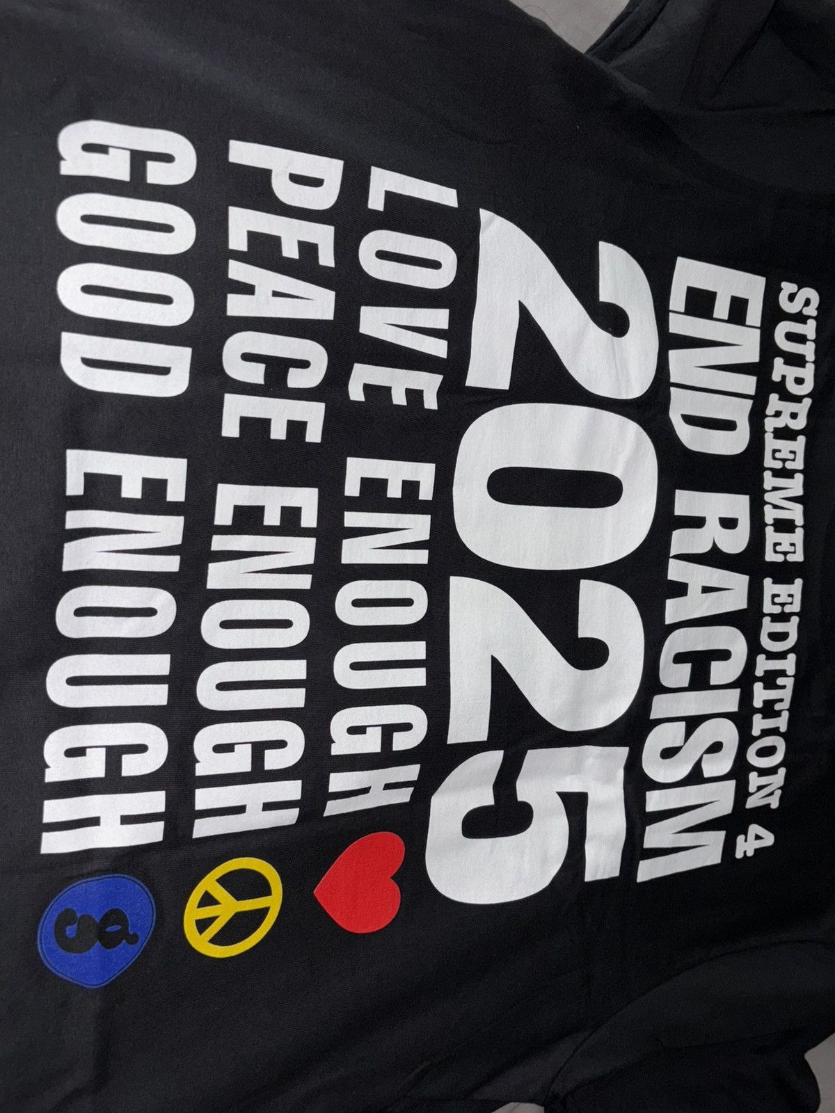 GOODENOUGH × Supreme Supreme GOODENOUGH End Racism Tee