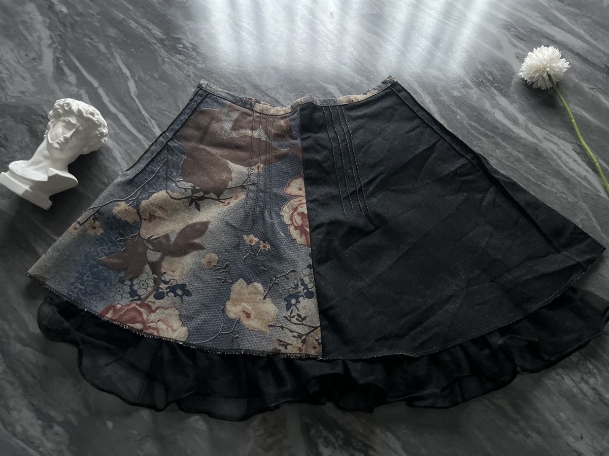 Morgan De Toi Morgan De Toi : Skirt Two Layer Denim Rare Pattern Size 26" / US 2 / IT 38 - 5 Thumbnail