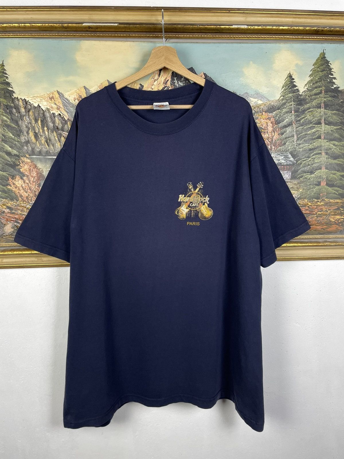 Hard Rock Cafe Hard Rock Cafe Navy Vintage Y2k Tee Guitars Baggy Skate Swag Size US XL / EU 56 / 4 - 2 Thumbnail