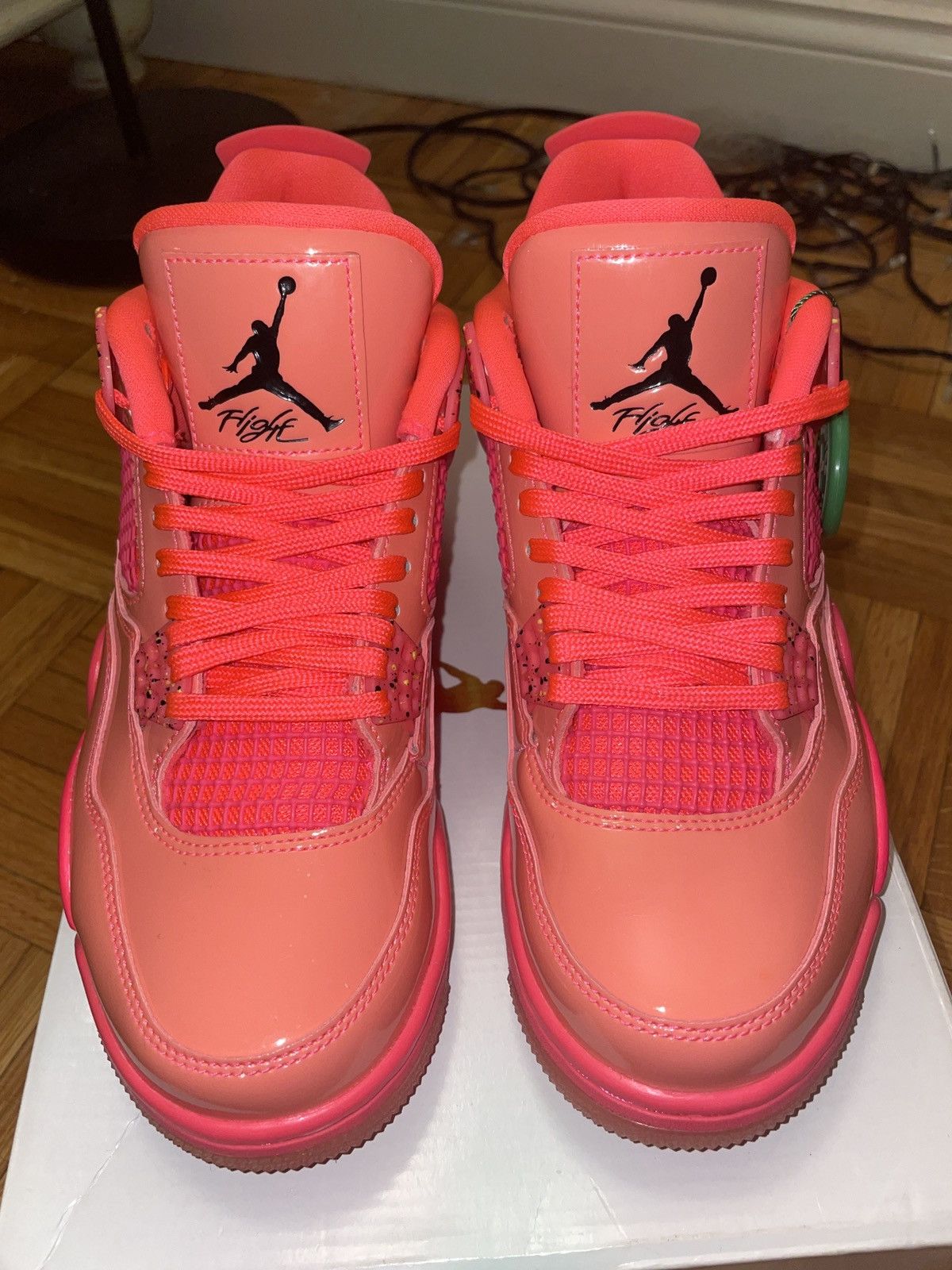 Nike Wmns Air Jordan 4 Retro Hot Punch Black Volt Grailed