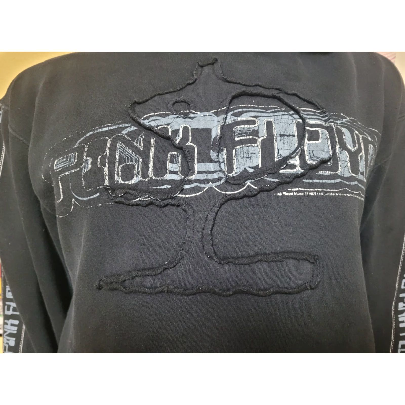 Vintage VTG Pink Floyd Band Digital Wordmark Pullover Hoodie Sweatshirt Small Mens Hoodie Pullover Black Cotton Blend Long Sleeve Music Hooded Size US S / EU 44-46 / 1 - 2 Thumbnail
