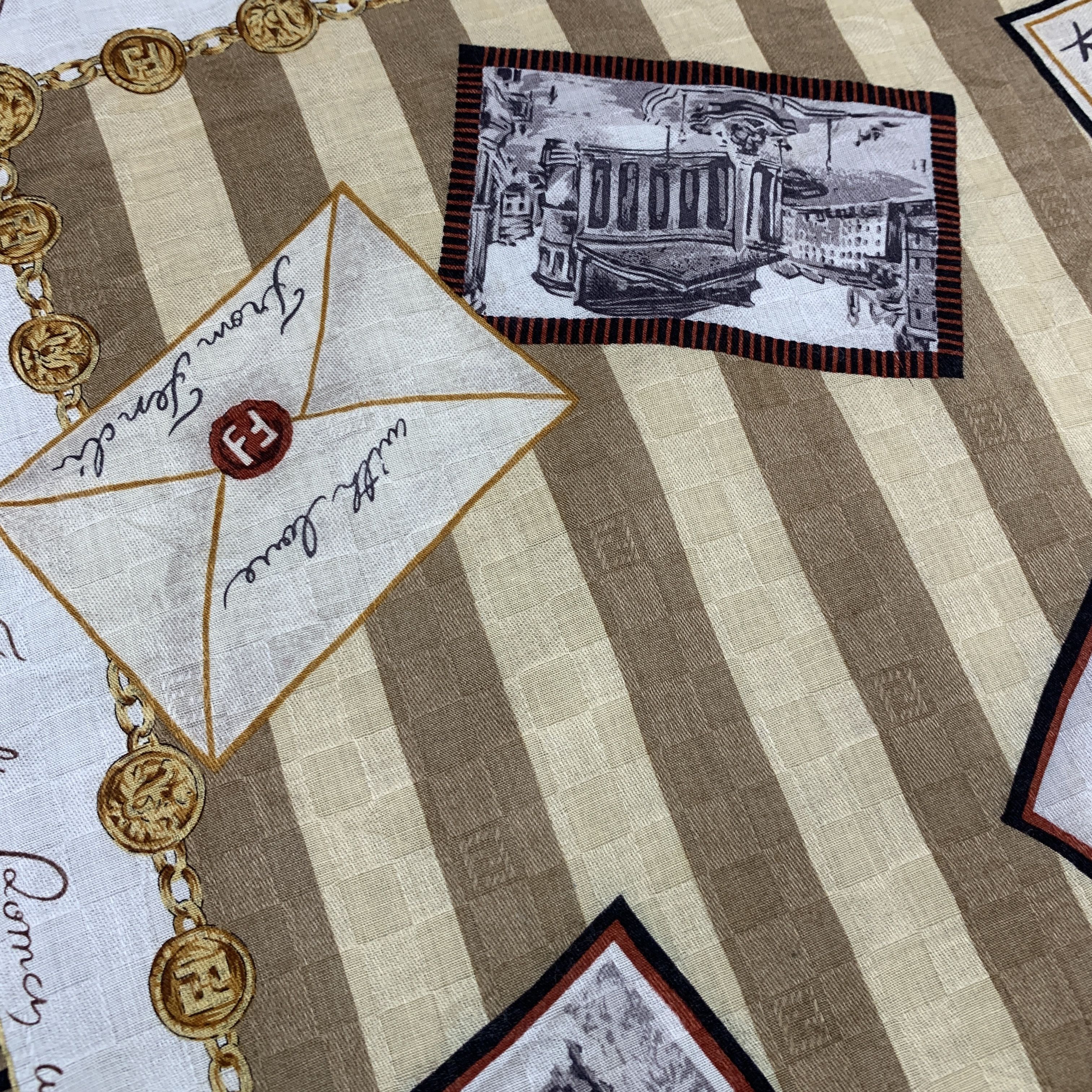 Fendi × Vintage Vintage Fendi Neckerchief/ Handkerchief - HKA938 Size ONE SIZE - 5 Thumbnail