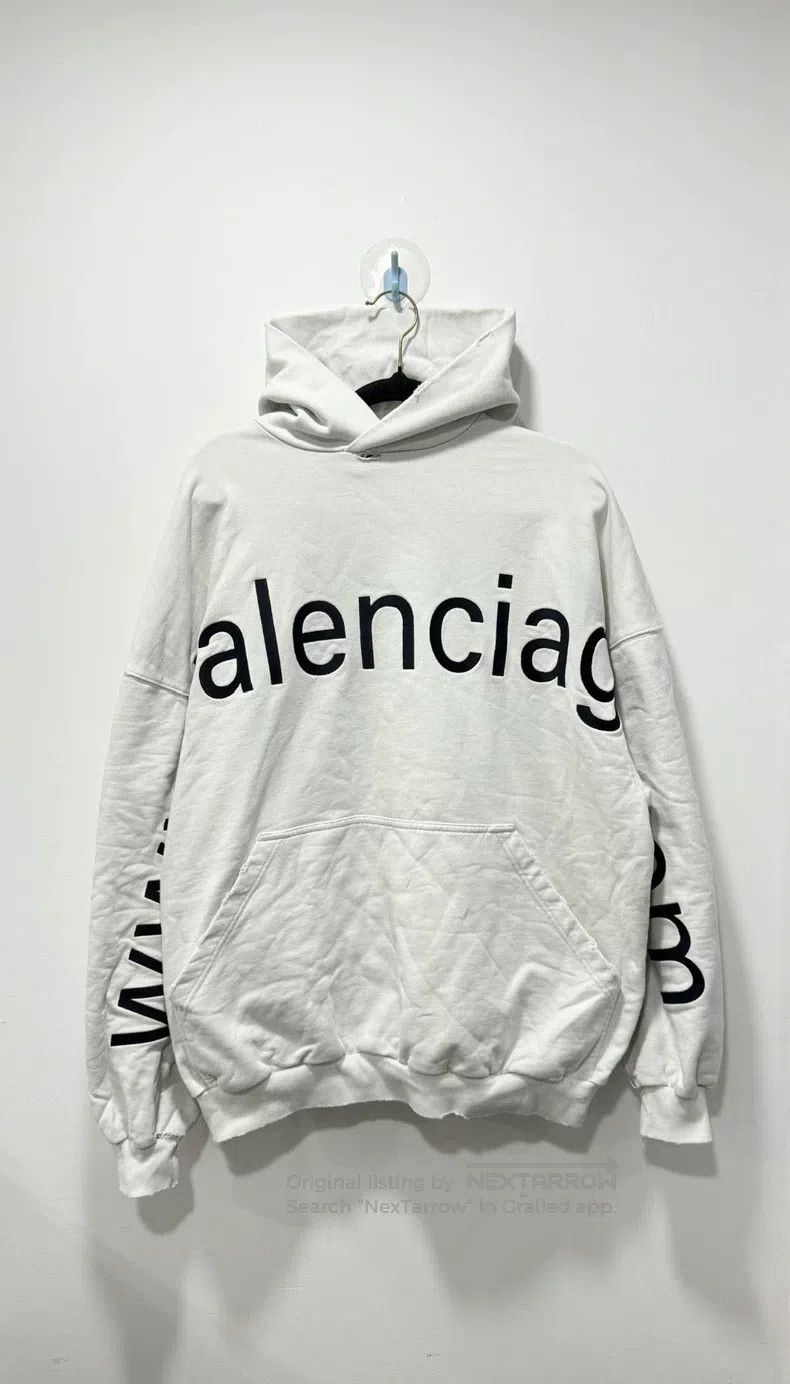 Balenciaga Balenciaga Decadent Website Hoodie Size US S / EU 44-46 / 1 - 1 Thumbnail