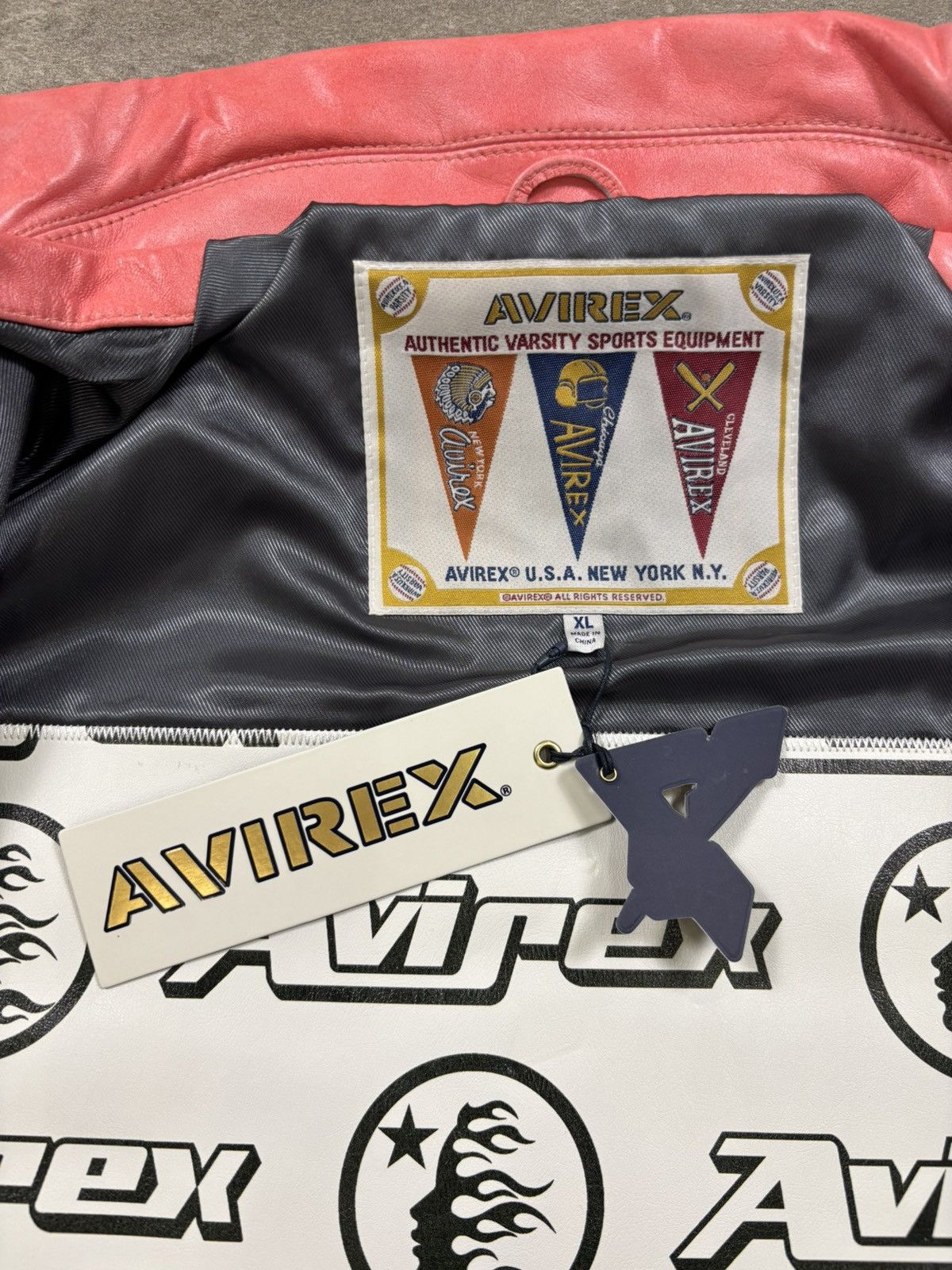 Avirex × HELLSTAR Hellstar x Avirex Jacket, Salvage Red Size US XL / EU 56 / 4 - 9 Thumbnail