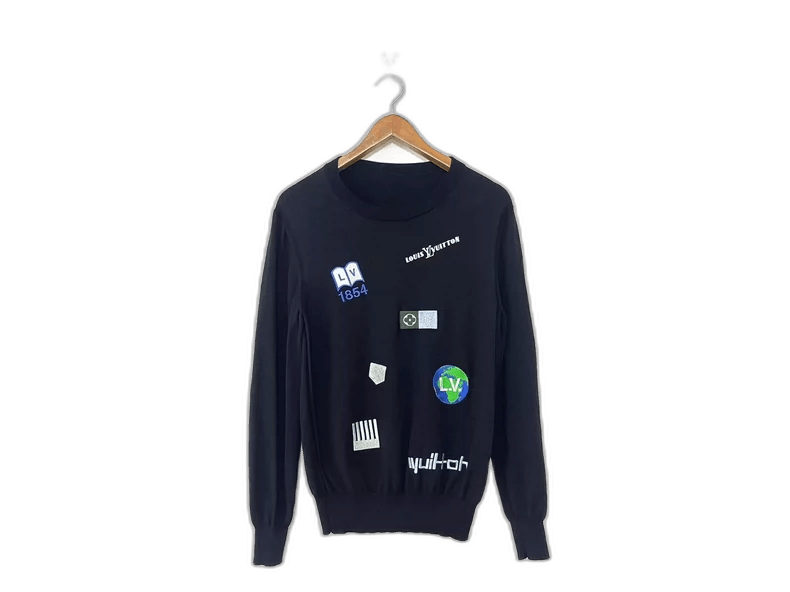 Louis Vuitton Louis Vuitton Embroidered Badge Sweater Size US S / EU 44-46 / 1 - 1 Thumbnail