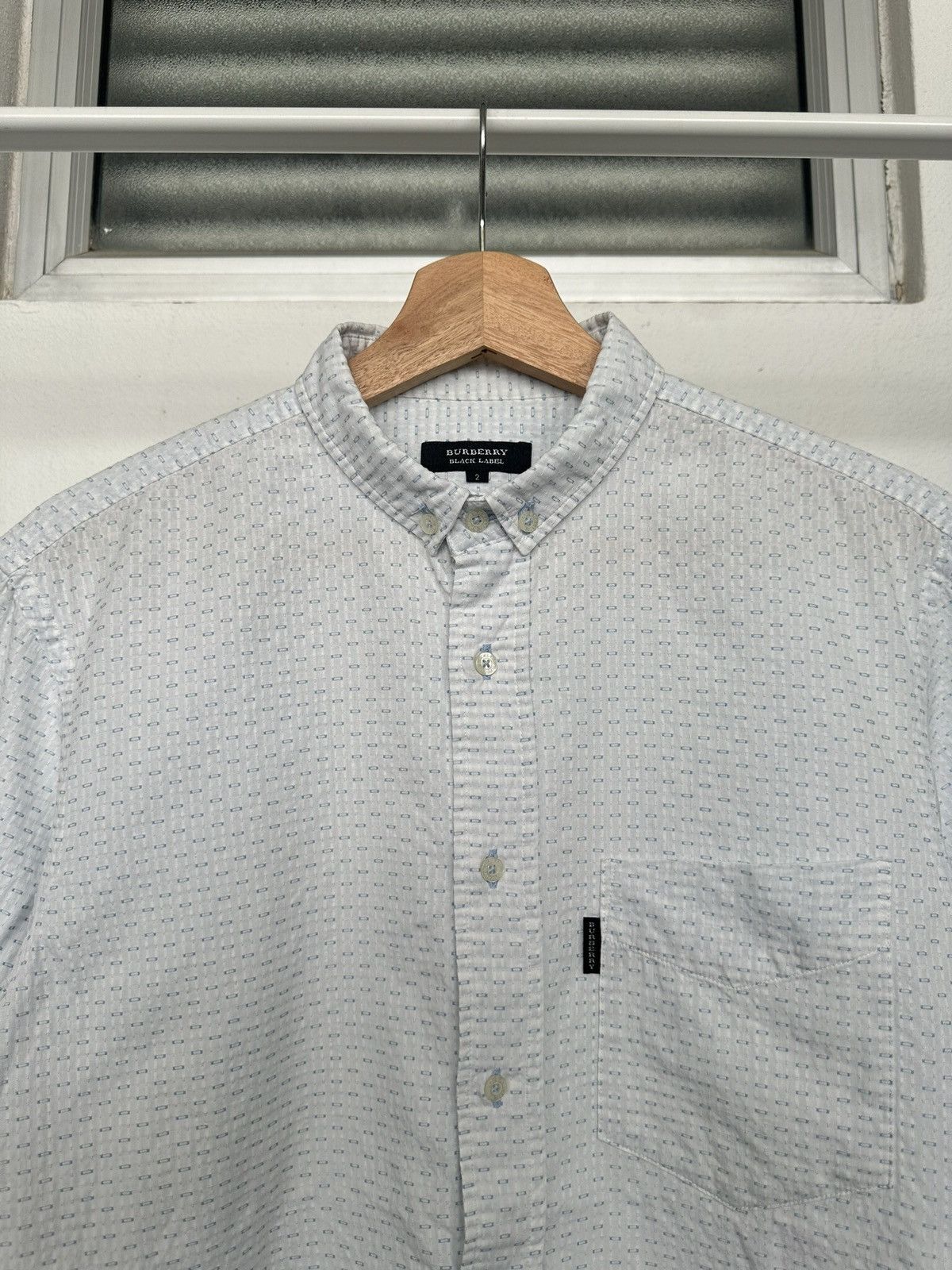 Burberry 00's Burberry Black Label Japan button up shirt Size US M / EU 48-50 / 2 - 7 Thumbnail