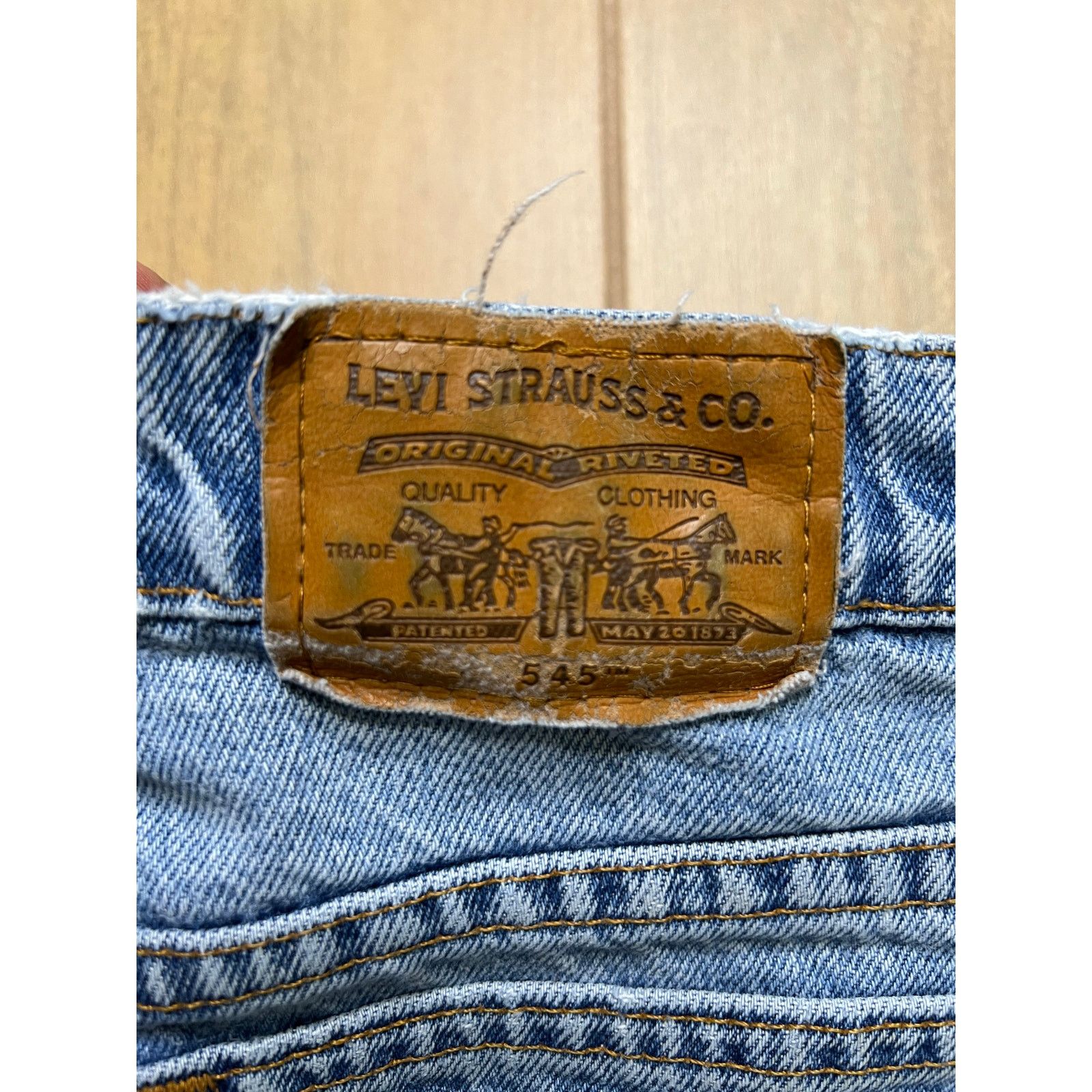Levi's Vintage Levi’s 545 Loose Fit Jeans Distressed Light Wash 38 Size US 38 / EU 54 - 14 Thumbnail
