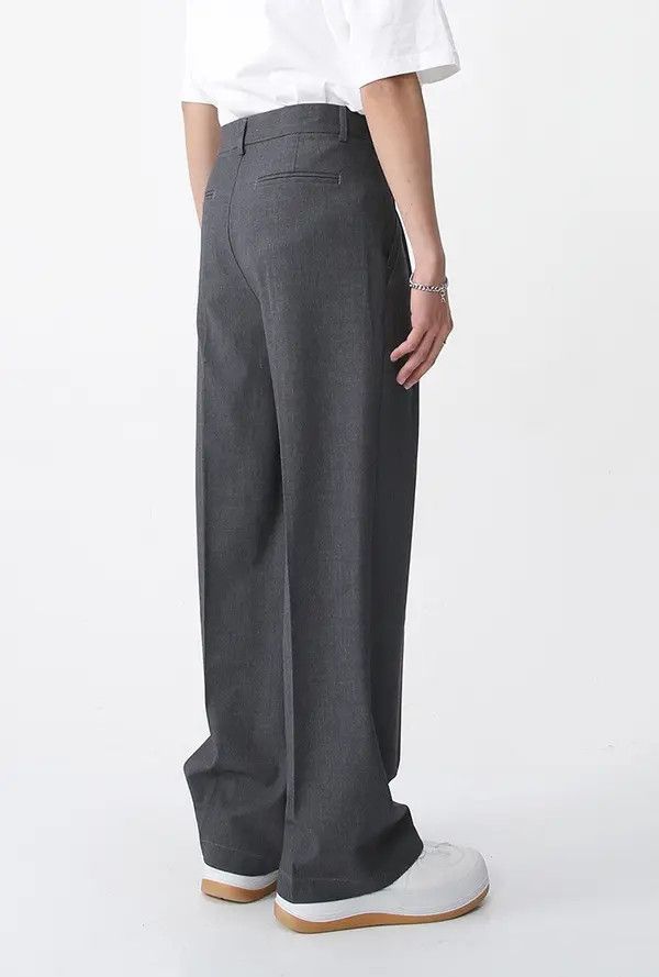 Japanese Brand Hikaru x Shii Gray simple fashion casual versatile trousers Size US 32 / EU 48 - 6 Thumbnail