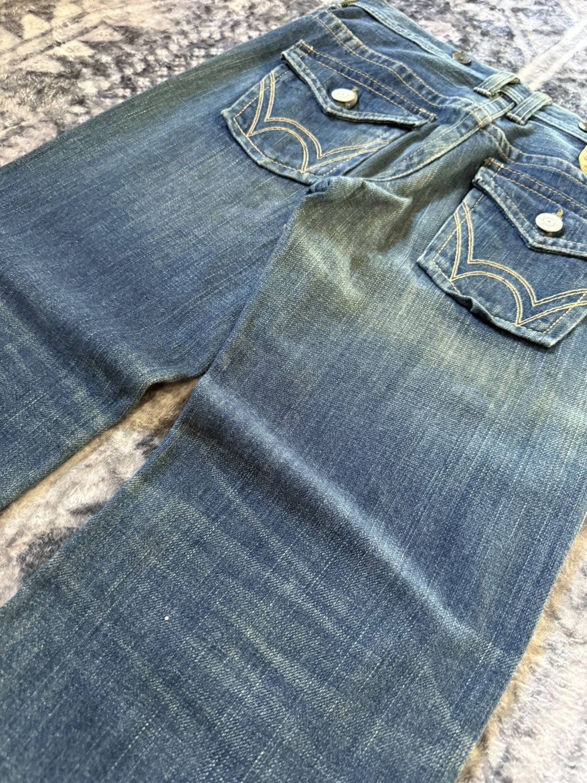 Edwin EDWIN 503 Japan Medium Wash Flared Jeans Size US 29 - 13 Thumbnail