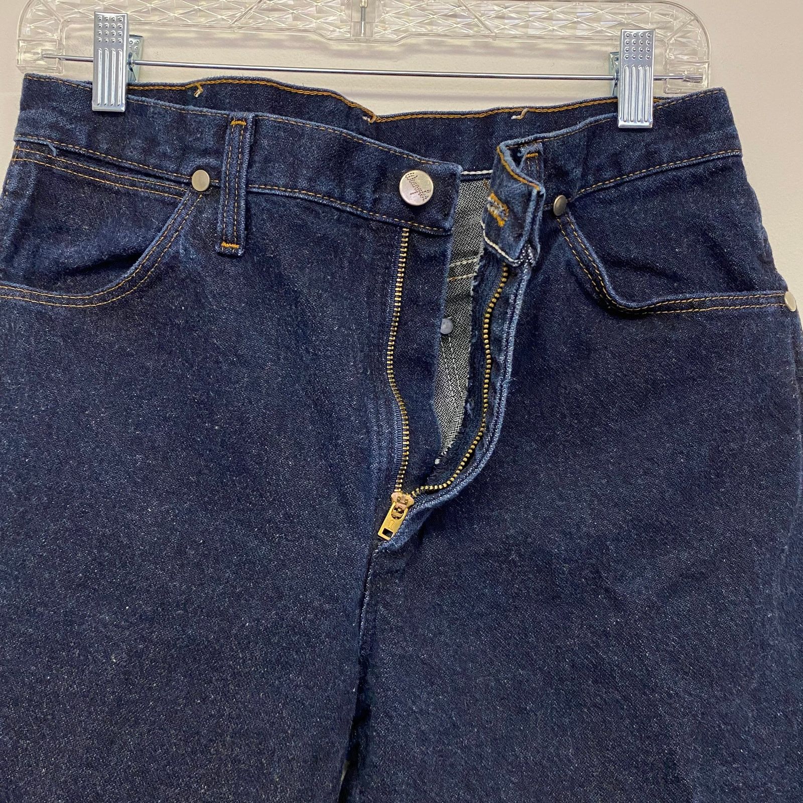 Wrangler Vintage Wrangler Dark Blue Silver Ed. Straight Leg Jeans Size US 32 / EU 48 - 3 Thumbnail