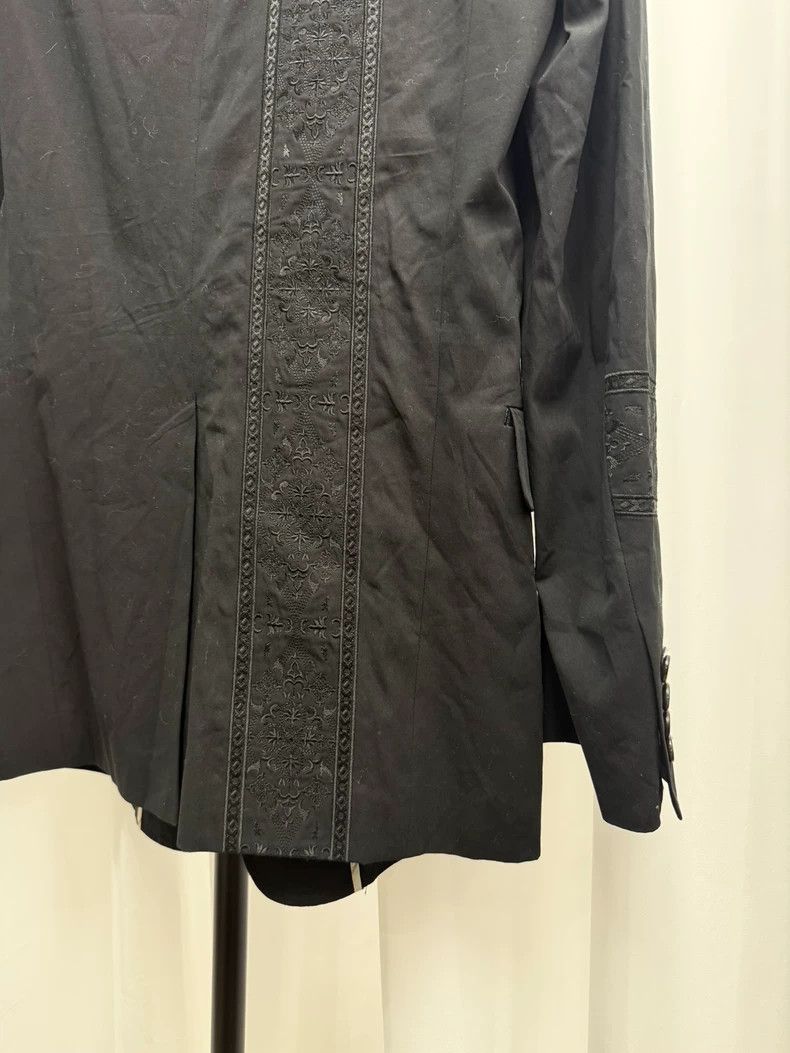 Yohji Yamamoto yohji yamamoto size 2 Embroidered Totem Patch blazer 2502- Size 36S - 5 Thumbnail