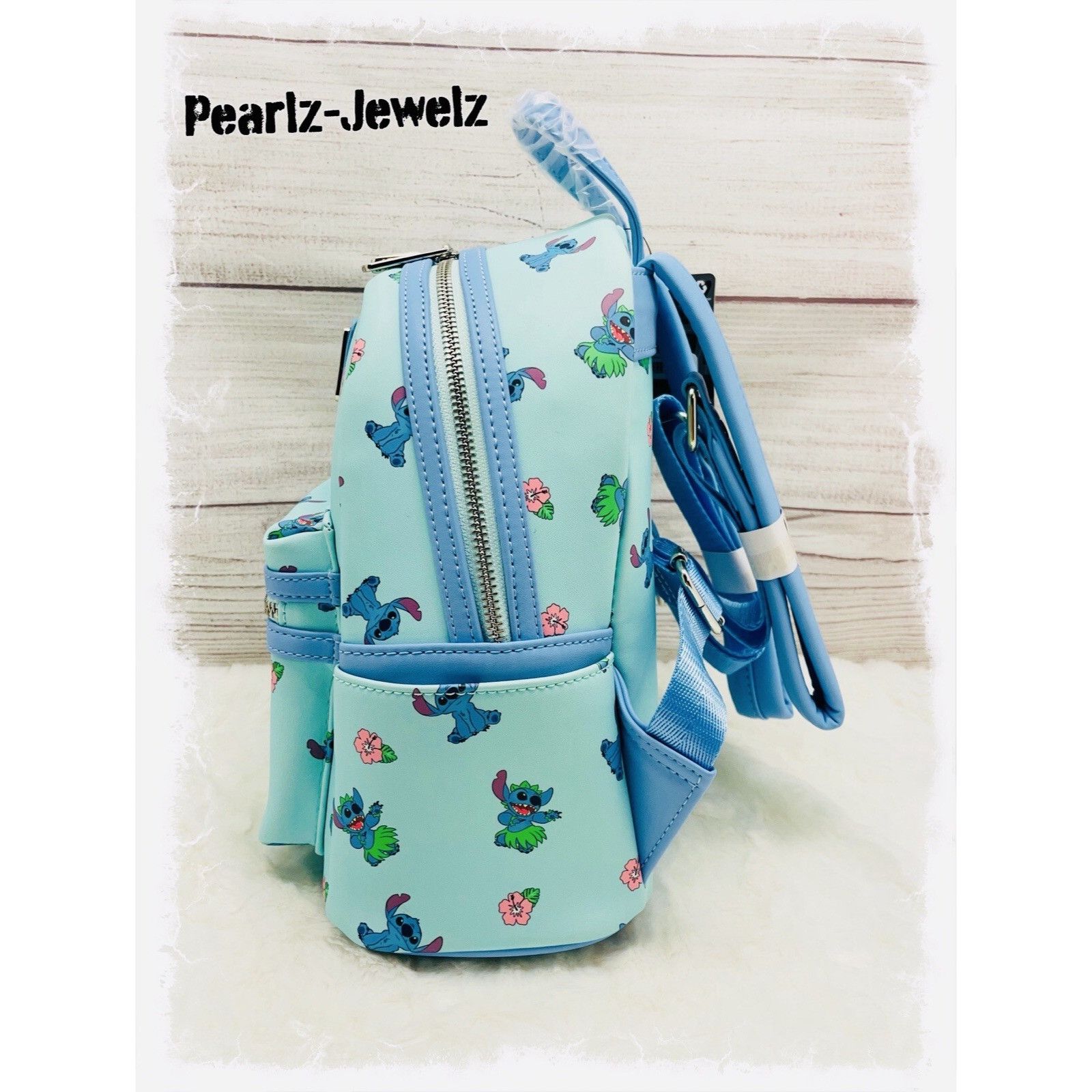 Disney Loungefly Lilo & Stitch Hula Poses Allover Print Backpack Bo Size ONE SIZE - 4 Thumbnail