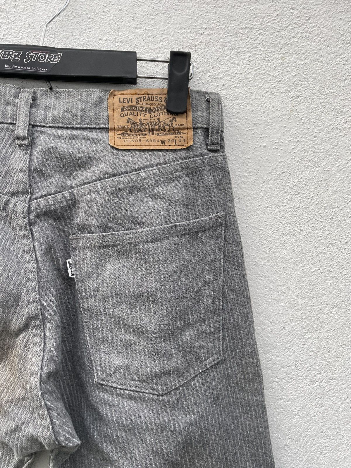 Levi's × Levi's Vintage Clothing × Vintage Vintage Y2K Levi’s Pin Stripe Denim Jeans Size US 28 / EU 44 - 11 Thumbnail