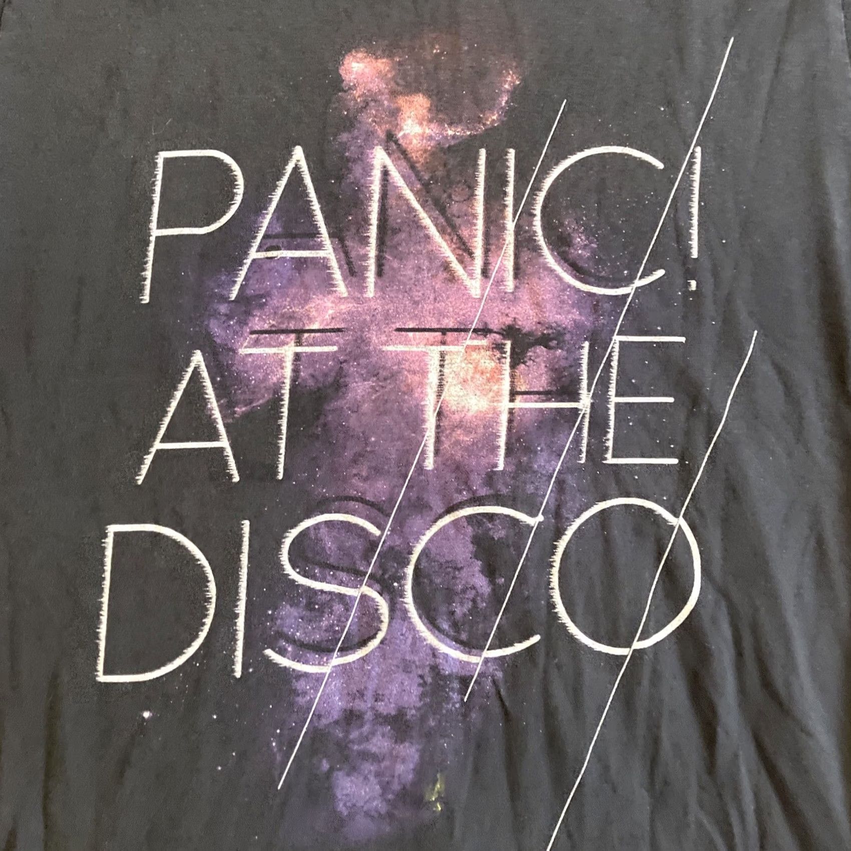 X-LARGE Panic at The Disco T-Shirt Black Short Sleeve 100% Cotton L Mens Regular Round Neck Graphic Print Size US L / EU 52-54 / 3 - 2 Thumbnail