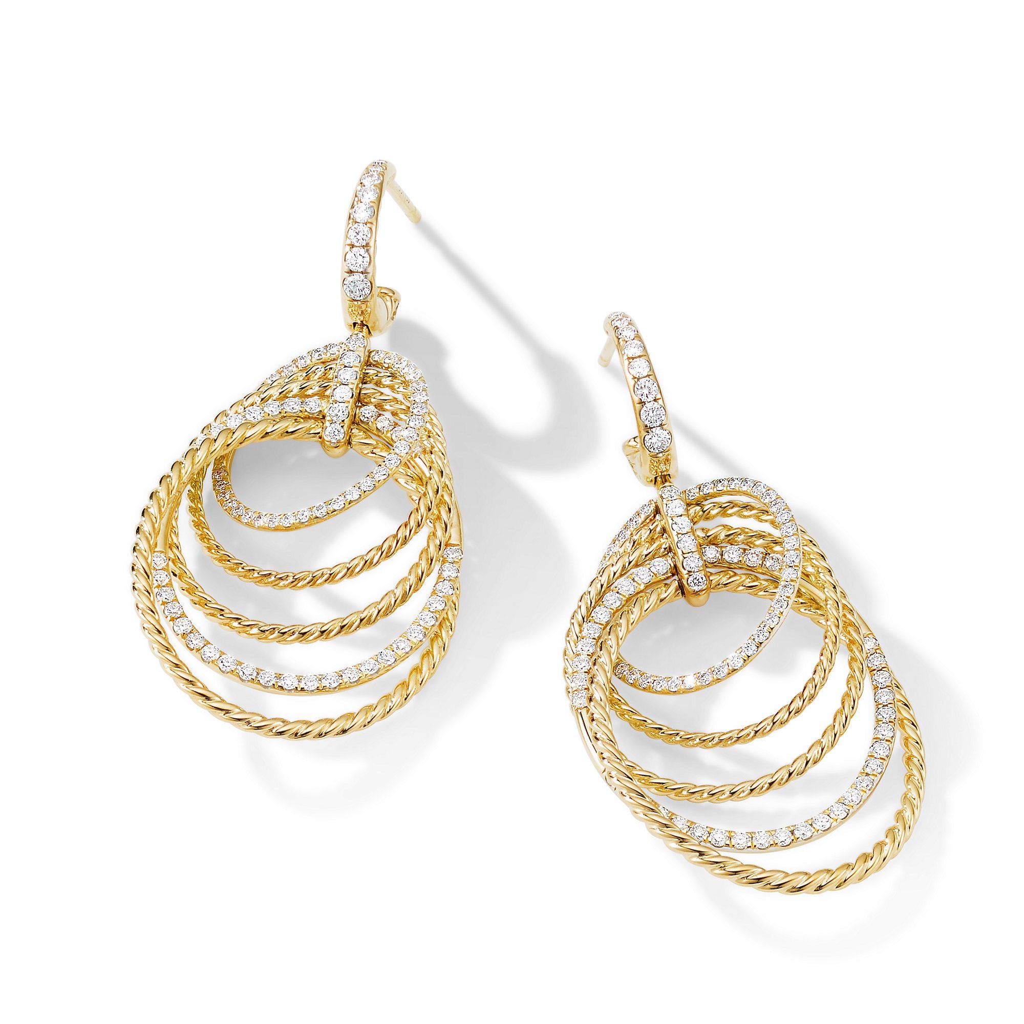David Yurman o1w1db11025 E14908D Gold Earrings in Golden Size ONE SIZE - 2 Thumbnail