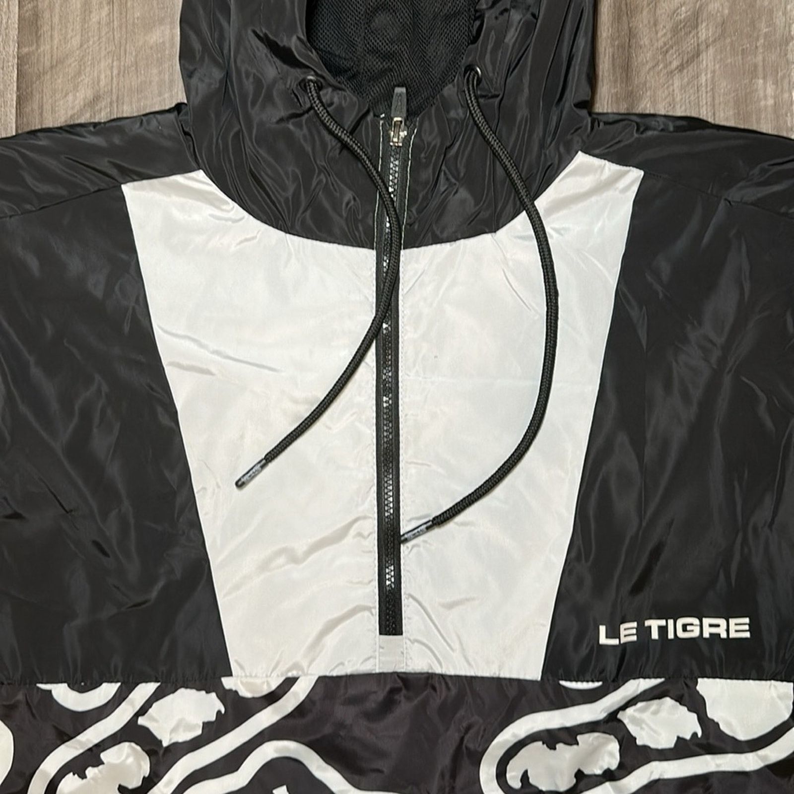 Le TIGRE Le Tigre Quarter Zip Windbreaker Hoodie - 2XL Size US XXL / EU 58 / 5 - 6 Thumbnail