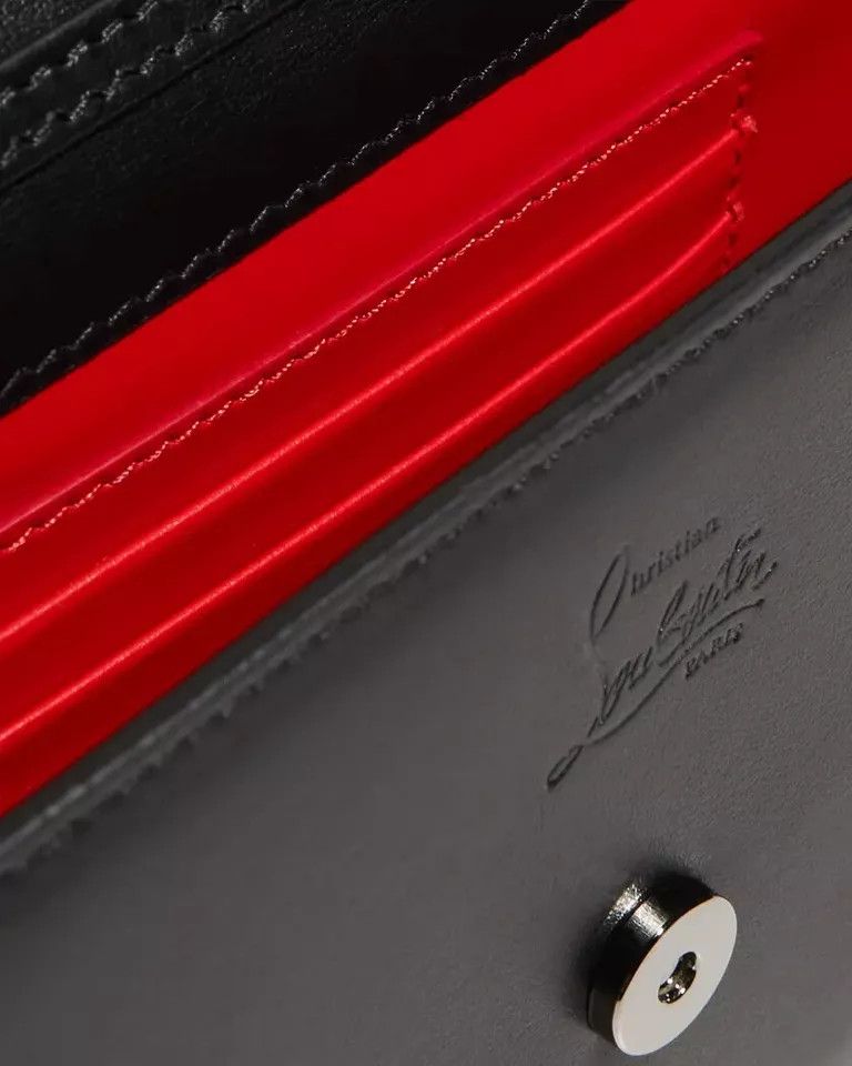 Christian Louboutin o1s1wg111124 Size: OS/ Loubi54 Crepe Clutch in Black Size ONE SIZE - 6 Thumbnail
