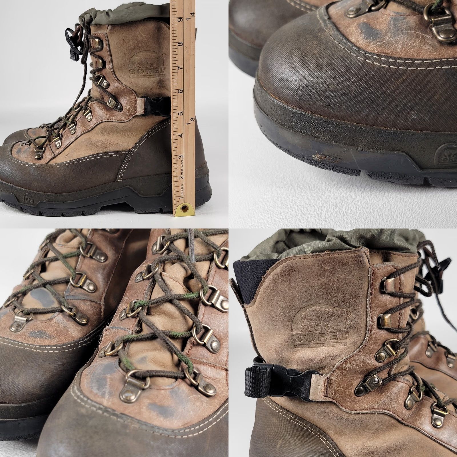 SOREL Sorel Boots Conquest Insulated Brown Buckle Women 9 M Snow Boot Mid-Calf Casual Winter Leather Size US 9 / IT 39 - 9 Thumbnail