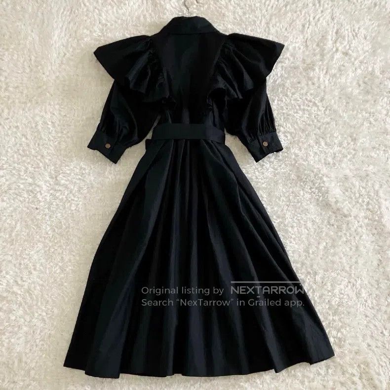 Vivienne Westwood Vivienne Westwood Black ruffled blouse dress Size XS / US 0-2 / IT 36-38 - 2 Thumbnail