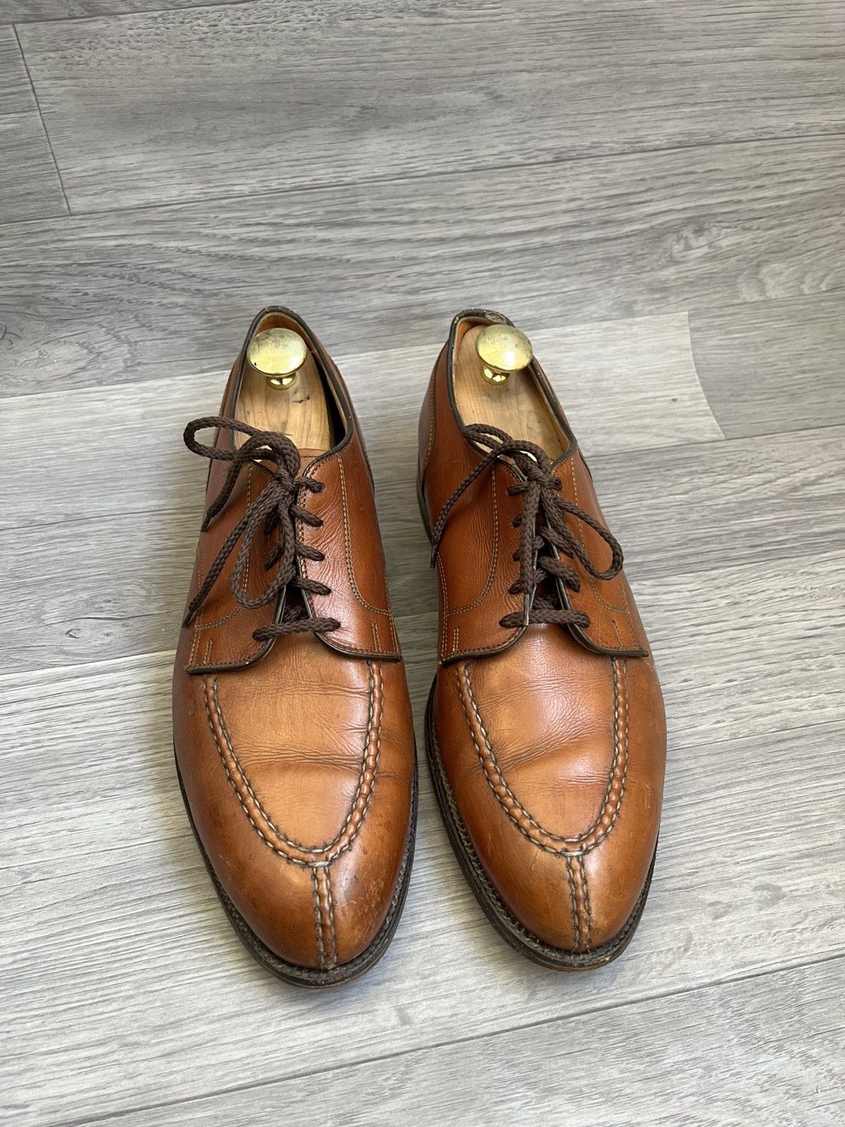 Alden Alden norvegian front blucher brown lace-up shoes us 12B/D Size US 12 / EU 45 - 2 Thumbnail