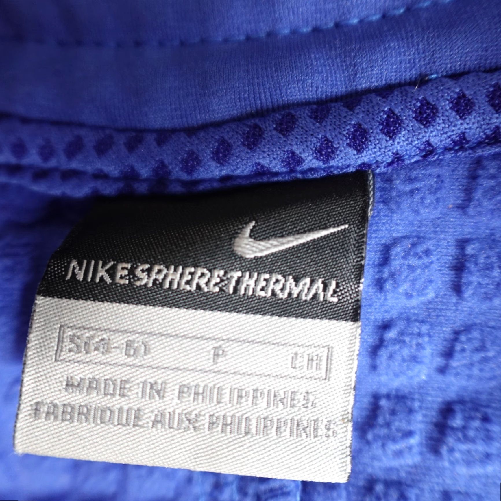 Nike Nike Womens Sweater Small Blue 1/2 Zip Sphere Thermal Waffle Pullover Mock Neck Activewear Running Womens Small Blue Nike Pullover Thermal Size S / US 4 / IT 40 - 4 Thumbnail