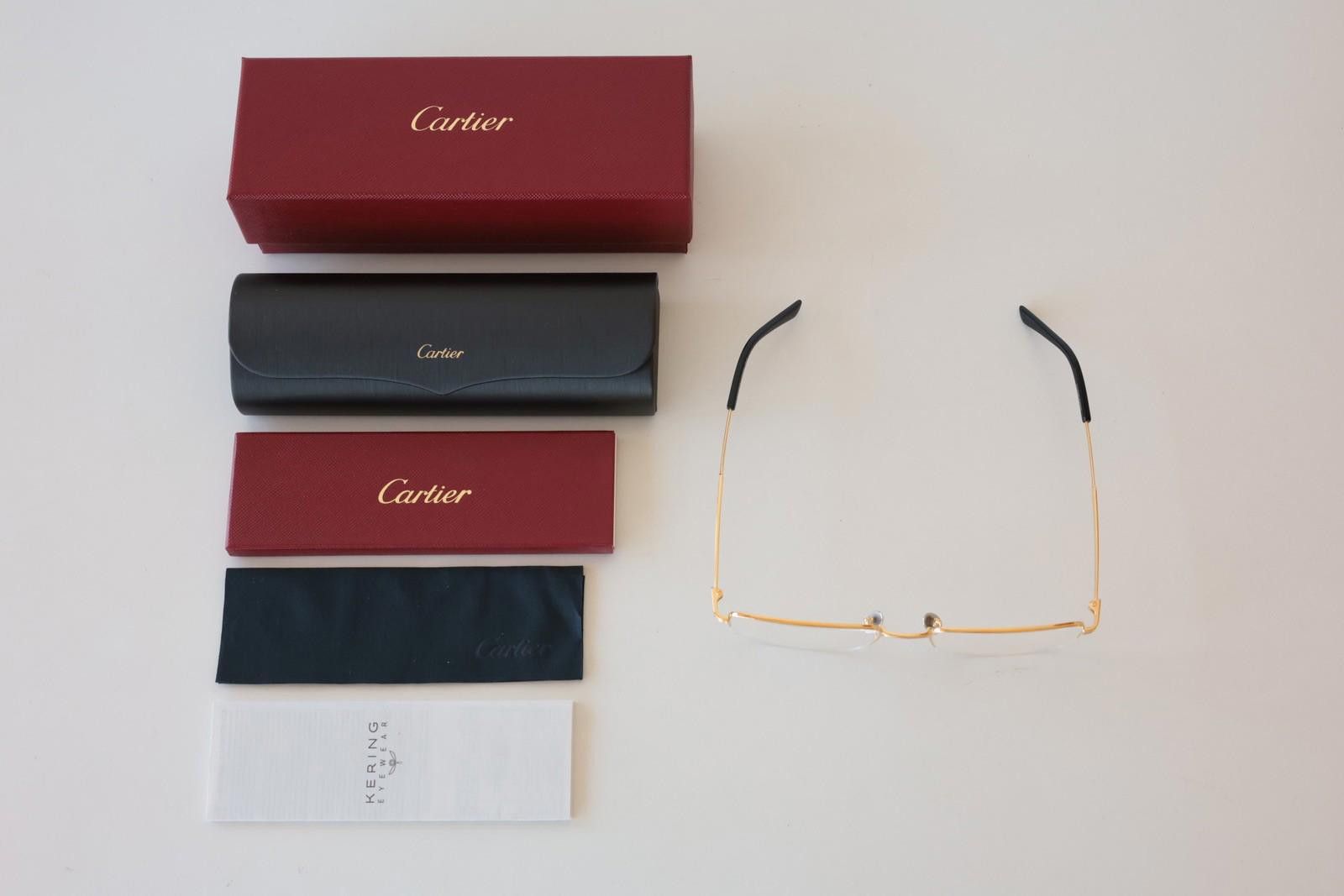 Cartier New Cartier CT0348O 001 gold eyewear eyeglasses titanium Size ONE SIZE - 1 Thumbnail