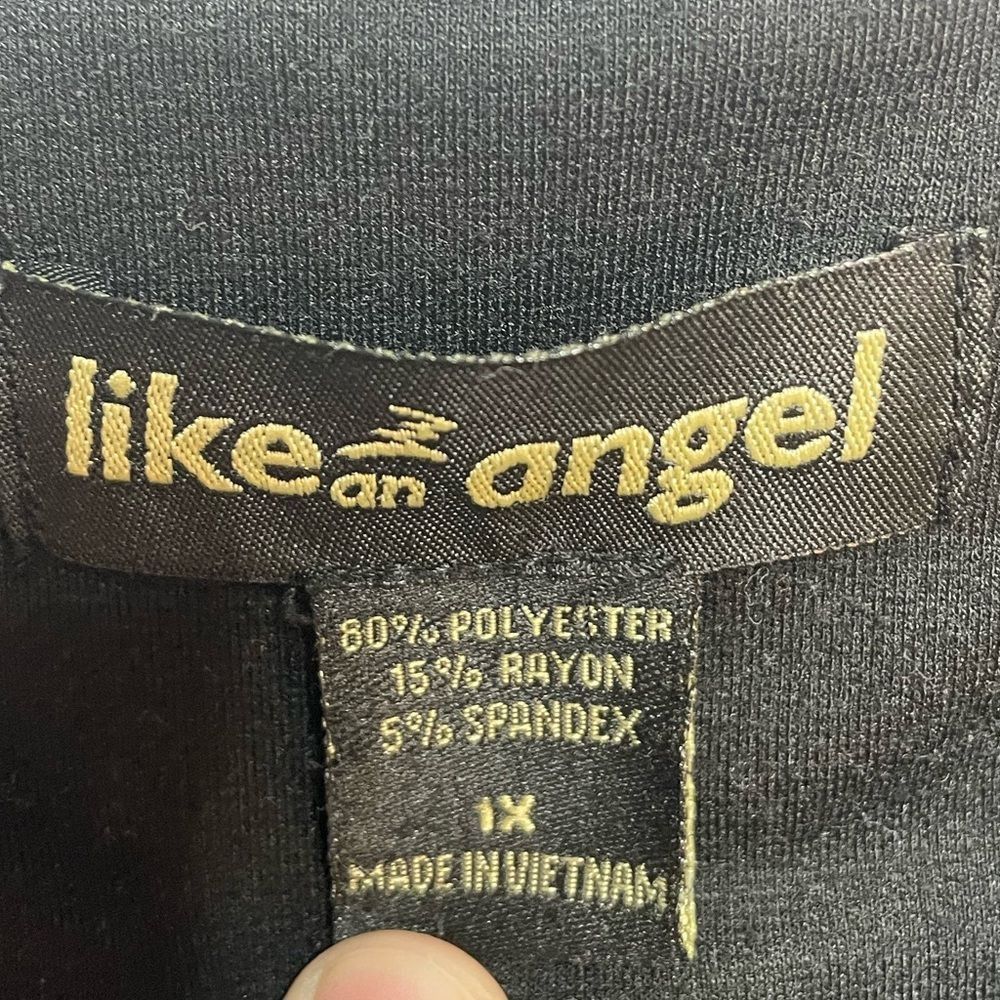 Other Like An Angel Black Pull On Leggings 1X Size 40" / US 18 - 3 Thumbnail