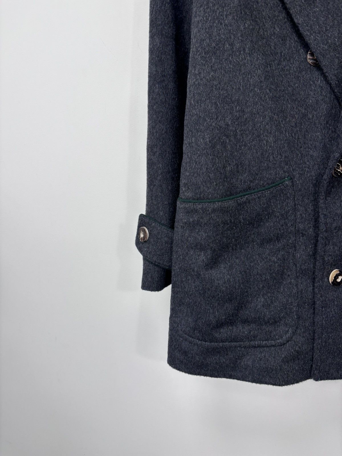 Other Vintage Julius Lang Women’s Double Breasted Grey Wool Coat Size 3XL / US 20-22 - 5 Thumbnail