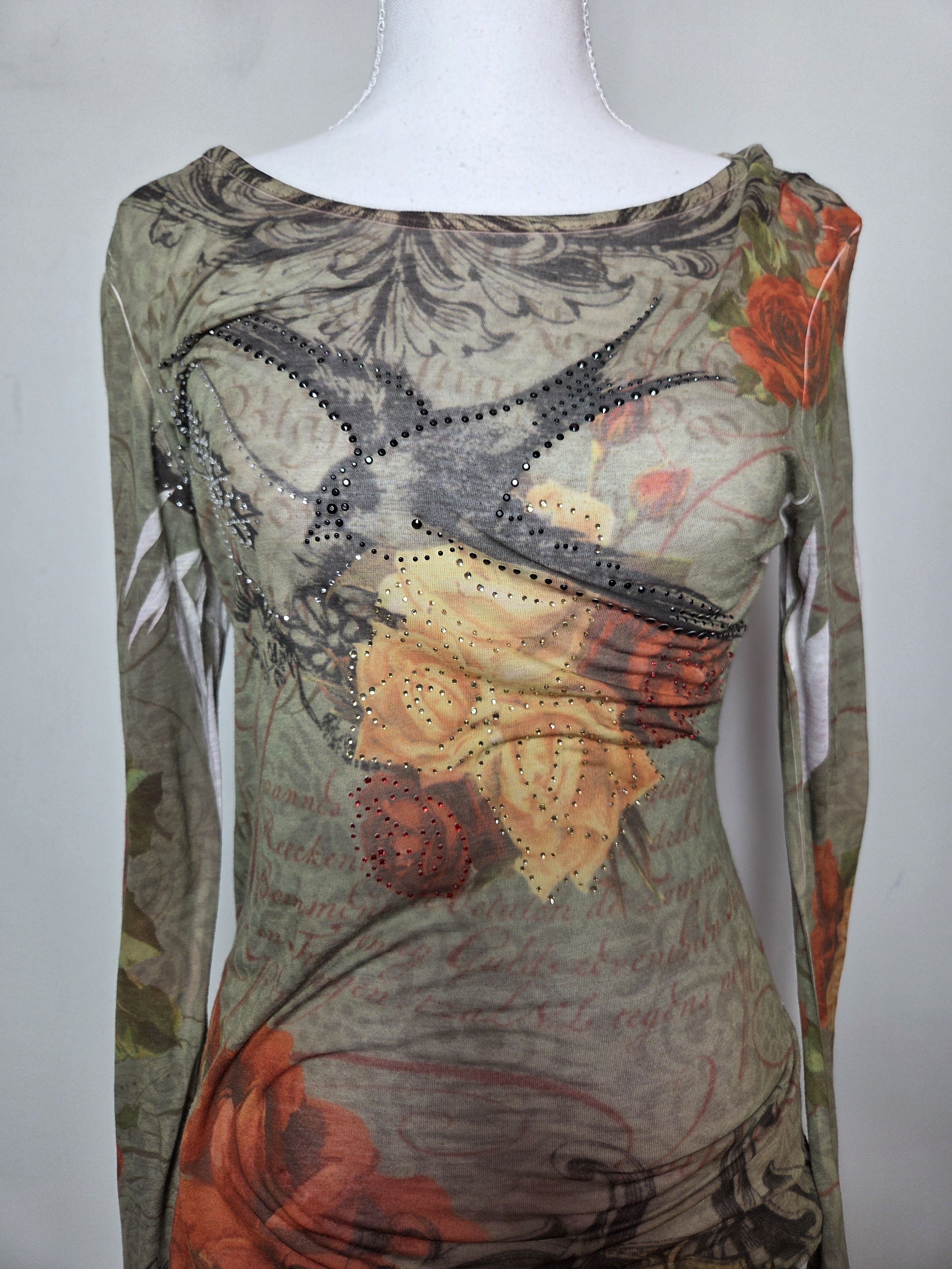 Guess Guess vintage mesh top y2k 2000s archive mcbling japan Size S / US 4 / IT 40 - 3 Thumbnail