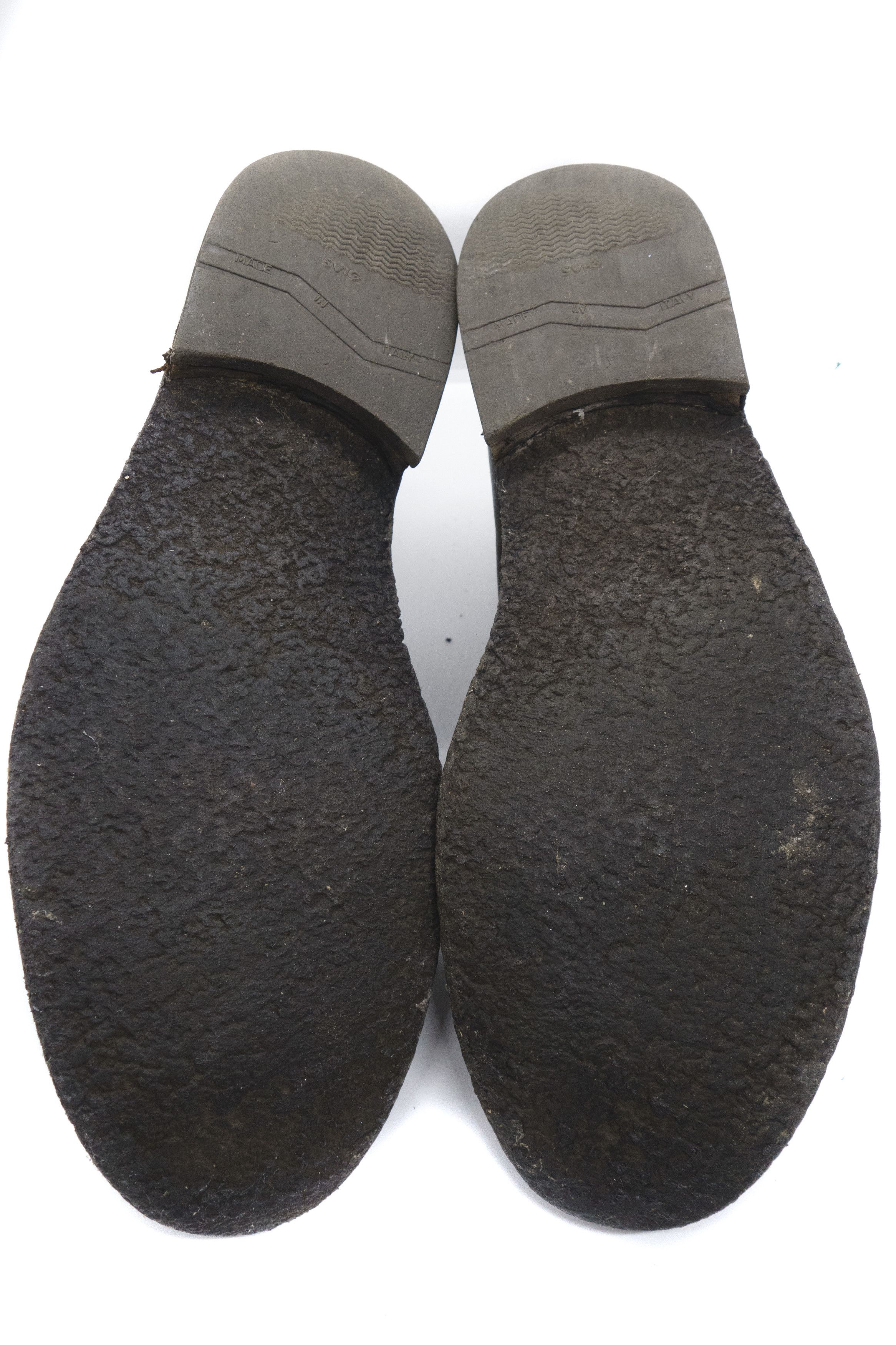 Armani Prive 00S Distressed Leather Low Shoes Vintage Size US 9 / EU 42 - 6 Thumbnail