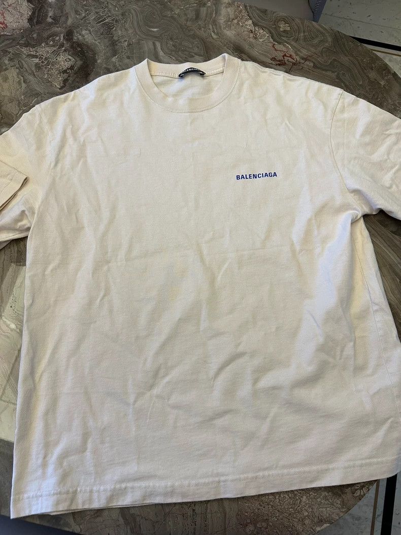 Balenciaga Balenciaga Small Logo, Small Letters, Back Lettering, Beig Size US M / EU 48-50 / 2 - 2 Thumbnail