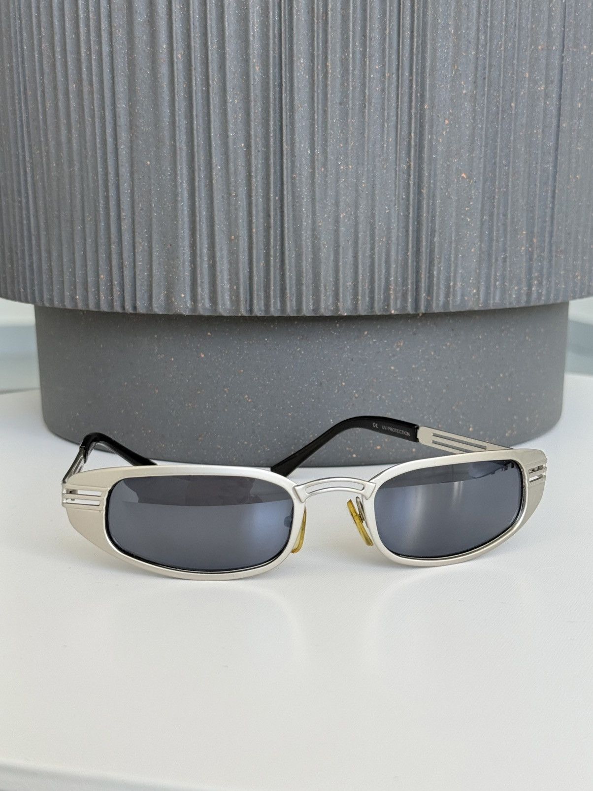 Yohji Yamamoto Yohji Yamamoto Archive Narrow Silver Metal Sunglasses Japan Size ONE SIZE - 6 Thumbnail
