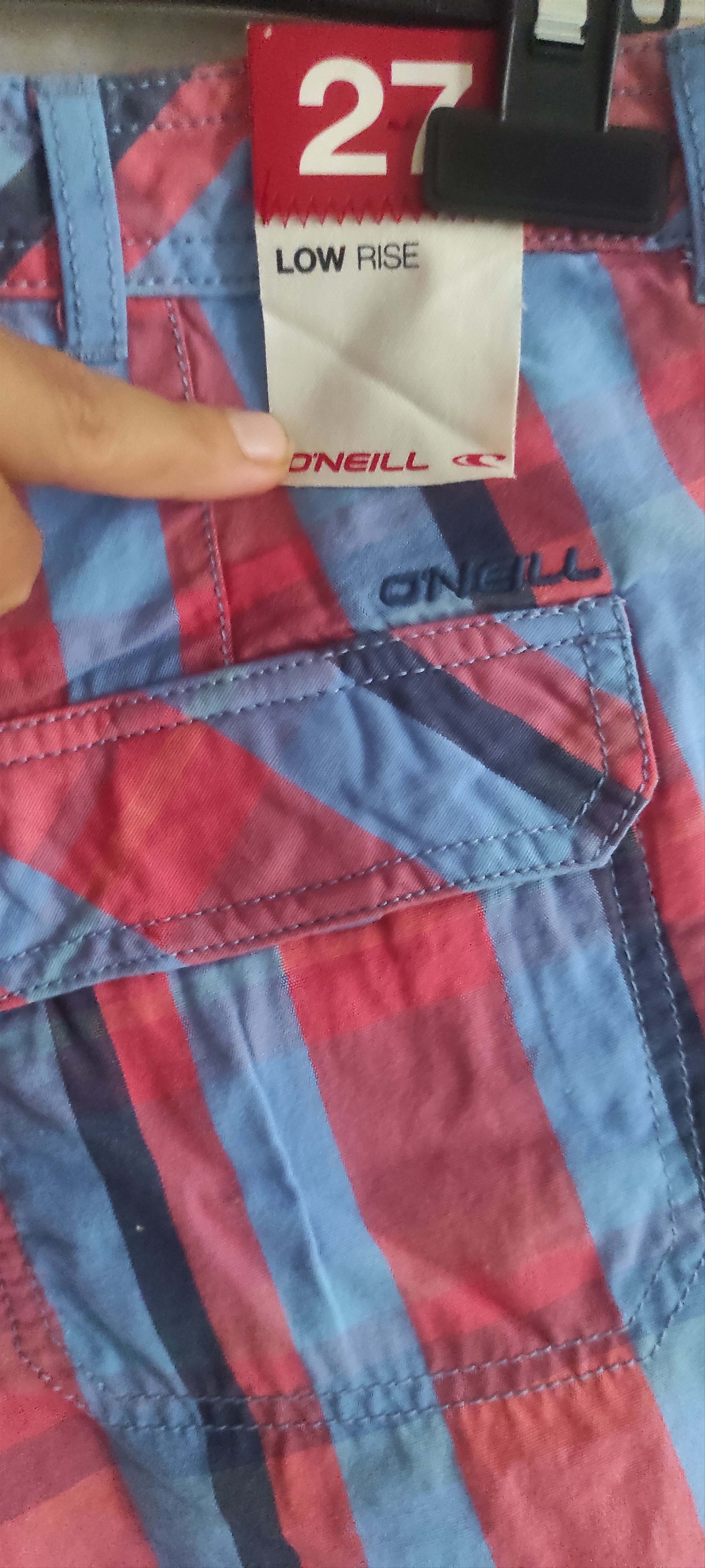 O'Neill Lot Of 2 Oneill Men's Plaid Bermuda Striped Shorts Size 32 Size US 27 - 11 Thumbnail