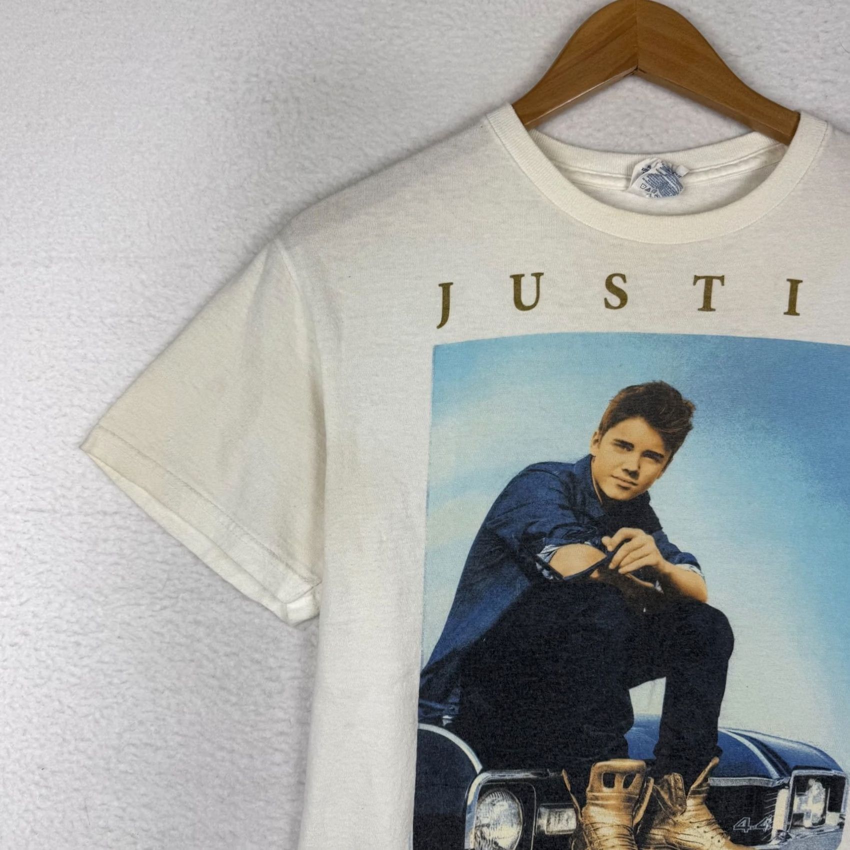 Vintage Justin Bieber Believe Tour 2012/2013 Concert White Graphic T Shirt Band Shirt Mens M White Band Music Short Sleeve Crew Neck Regular Fit Size US M / EU 48-50 / 2 - 2 Thumbnail