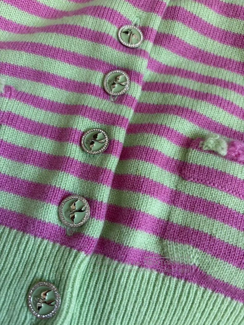 Chanel Chanel Spring and Summer Collection New Pink Green Striped Size XS / US 0-2 / IT 36-38 - 3 Thumbnail
