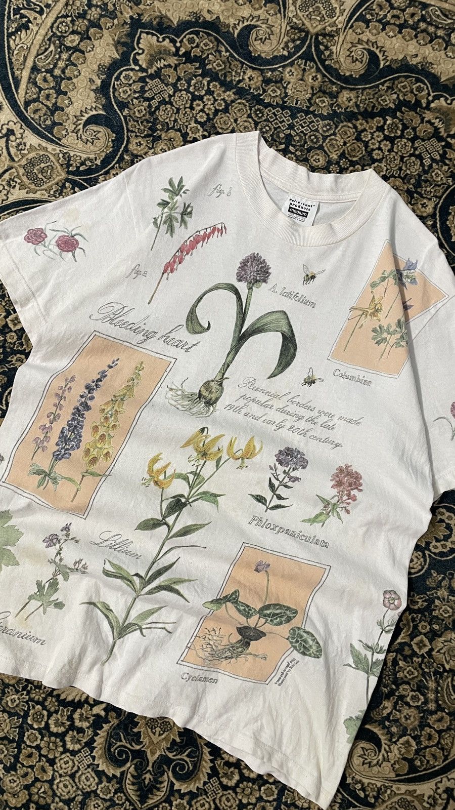 Vintage Vintage Art Botanical Rebecca Lewis 1999 Size US M / EU 48-50 / 2 - 1 Thumbnail