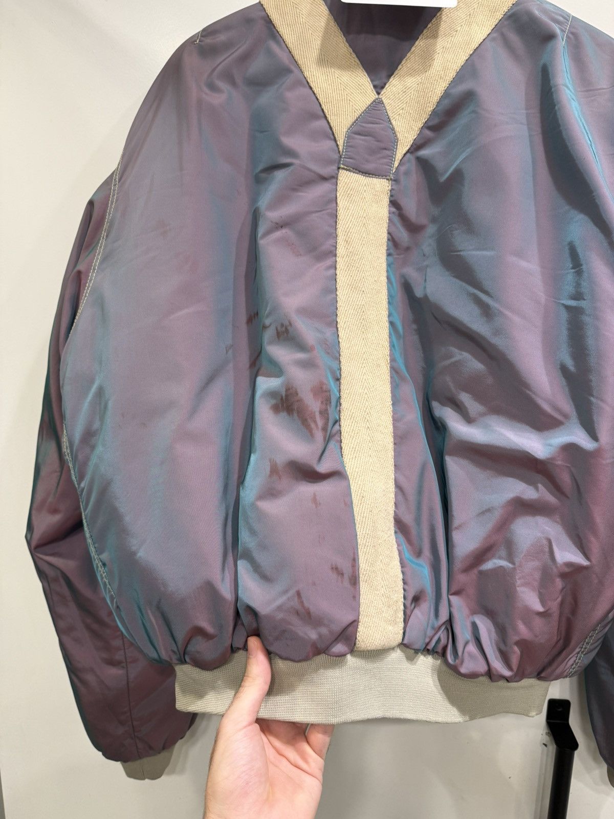 Giorgio Armani A/W1993 Emporio Armani iridescent oversized bomber jacket Size US M / EU 48-50 / 2 - 15 Thumbnail