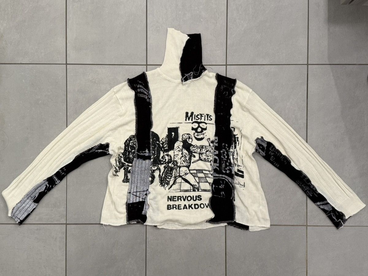 Other One of a Kind ESHOUTSIDER HANDPAINTED KNITTED TURTLE SWEATER Size US L / EU 52-54 / 3 - 1 Thumbnail