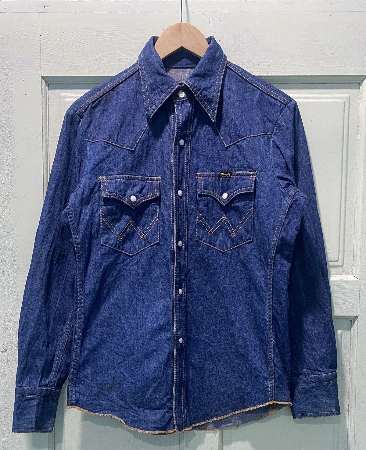 Wrangler Vintage 90s Wrangler Denim Western Shirt Size US M / EU 48-50 / 2 - 3 Thumbnail