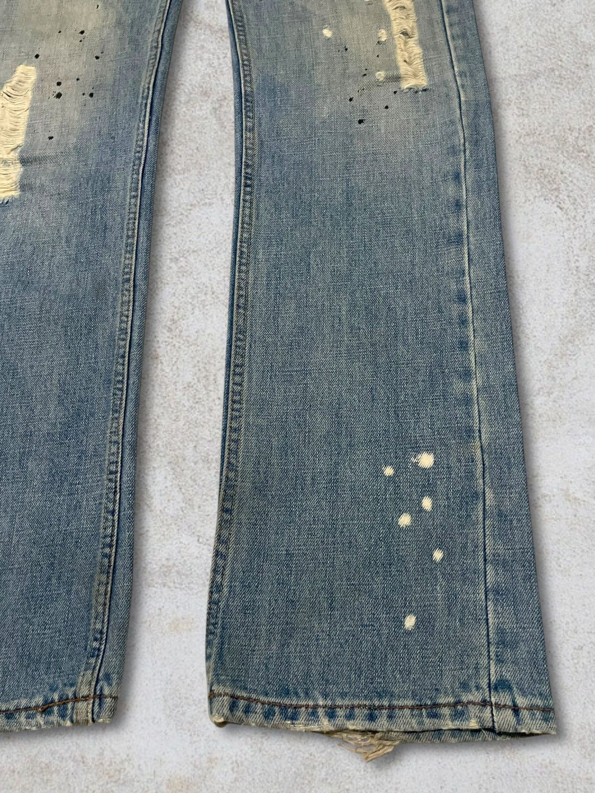 Japanese Brand Vintage Italian CJ Distressed Splatter Piercing Beads Jeans Size US 30 / EU 46 - 10 Thumbnail