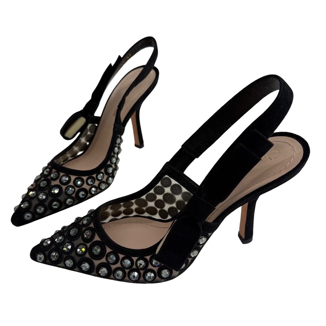 Dior Dior Crystal Embellished Slingback Heels Size 37 Size US 7 / IT 37 - 1 Thumbnail