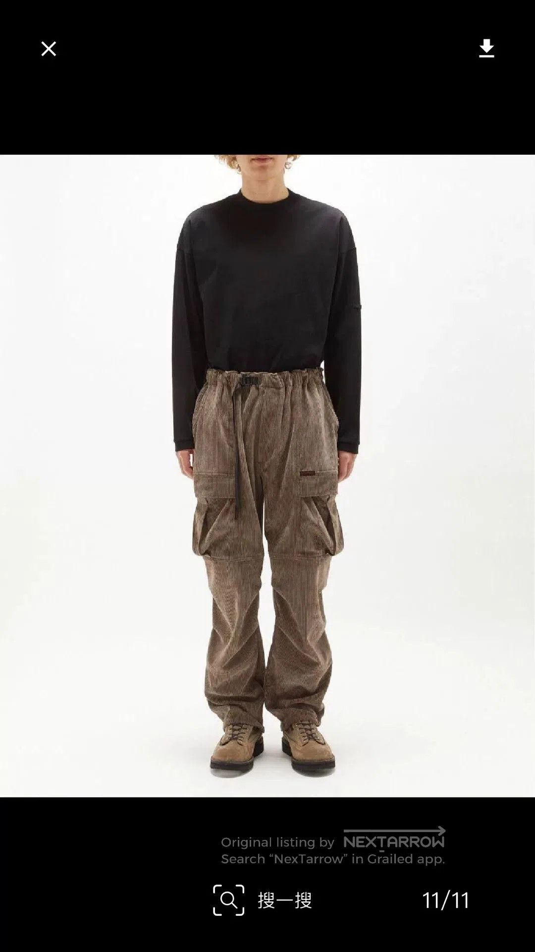 N.Hoolywood N.HOOLYWOOD x Gramicci Beige Cargo Pants. Size US 34 / EU 50 - 2 Thumbnail