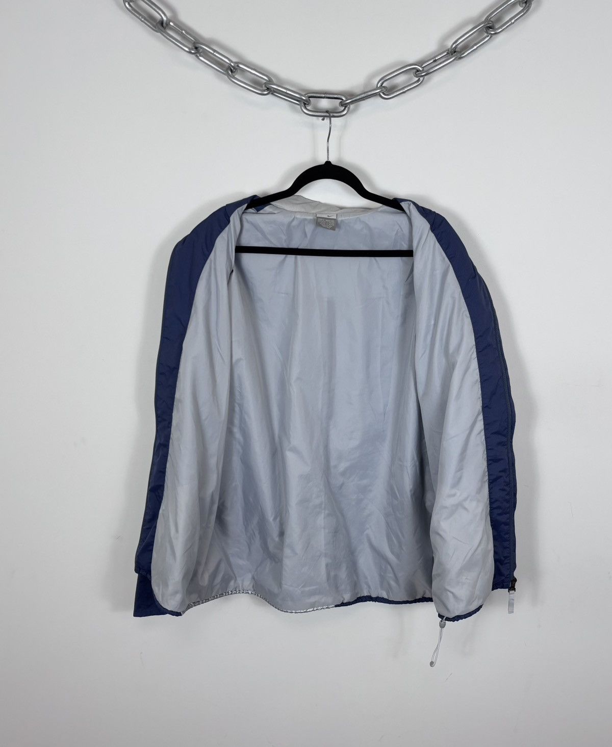 Nike Vintage Nike Y2K Swoosh Reflective Nylon Track Top Jacket Size US XL / EU 56 / 4 - 17 Thumbnail